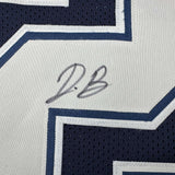 Framed Autographed/Signed Daron Bland 35x39 Dallas Blue Jersey JSA COA