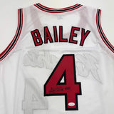 Autographed/Signed Ace Bailey Rutgers White College Basketball Jersey JSA COA