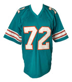 Coach Don Shula Miami Signed Teal Football Jersey 1972 17-0 Inscribed JSA