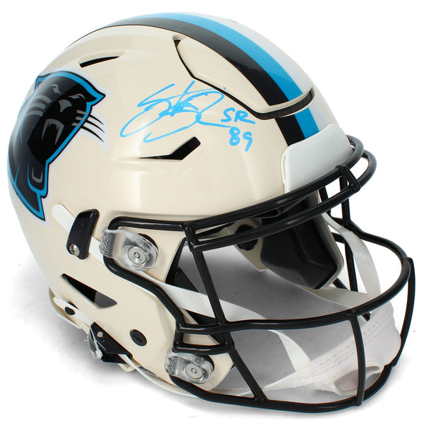 Steve Smith Autographed Panthers RETRO Speedflex Authentic Helmet Radtke