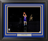 STEPHEN CURRY AUTOGRAPHED FRAMED 16X20 PHOTO WARRIORS SPOTLIGHT 3 JSA 243013