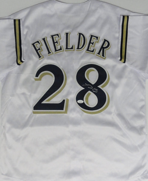 Brewers All Star PRINCE FIELDER Signed Custom Replica WHITE Jersey AUTO - JSA