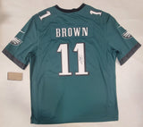 AJ BROWN SIGNED PHILADELPHIA EAGLES NIKE SCREENPRINT JERSEY BECKETT QR