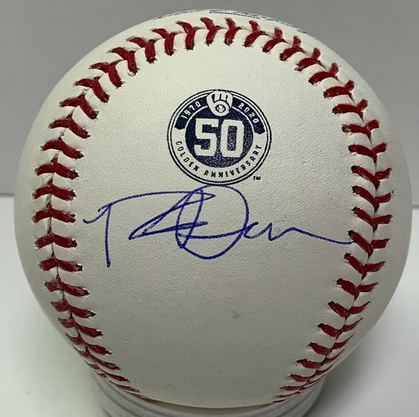 Brewers ROB DEER Signed Official MLB 50th Anniversary Logo Baseball AUTO - JSA