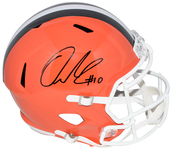 QUINSHON JUDKINS SIGNED CLEVELAND BROWNS FULL SIZE SPEED HELMET BECKETT