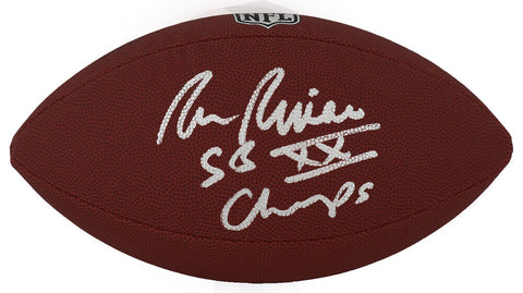 Ron Rivera Signed Wilson Limited Full Size NFL Football w/Champs -(SCHWARTZ COA)