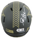 Cowboys Deion Sanders Signed STS IV Speed Mini Helmet BAS Witnessed #4W108516