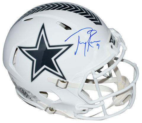 TONY ROMO SIGNED DALLAS COWBOYS SALUTE TO SERVICE III AUTHENTIC HELMET BECKETT