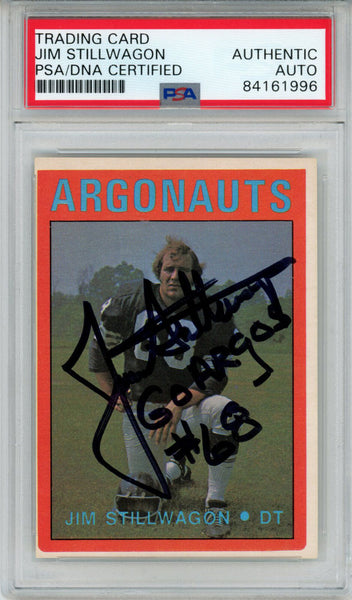 Jim Stillwagon Autographed 1972 O-Pee-Chee #32 Trading Card PSA Slab 43602