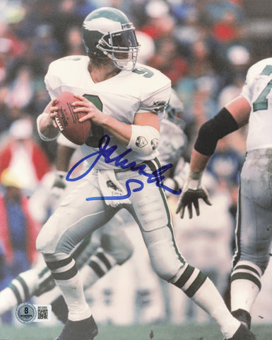 Jim McMahon Autographed 8x10 Photo Philadelphia Eagles Beckett BAS QR #BS12950