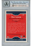 Ray Lewis Autographed 2006 Topps True Champs #10/18 Trading Card Beckett 53034