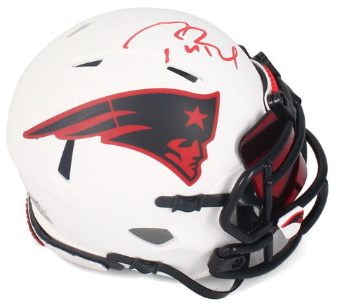 Tom Brady Autographed Patriots Lunar Eclipse Mini Speed Helmet w/ Visor Fanatics