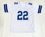 EMMITT SMITH AUTOGRAPHED SIGNED PRO STYLE JERSEY W/ BECKETT COA