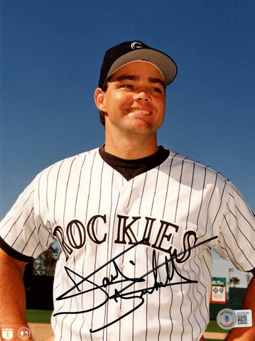 Dante Bichette Autographed Colorado Rockies 8x10 Photo Beckett 50583