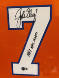 John Elway Autographed/Inscribed "1987 NFL MVP" Nike Jersey DLX Framed BAS COA