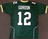BAYLOR BEARS JOSH GORDON AUTOGRAPHED GREEN JERSEY BECKETT BAS STOCK #135173