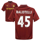Mario Balotelli Signed Manchester City Away Soccer Jersey #45 with Beckett COA
