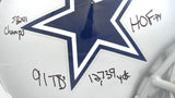 Tony Dorsett Autographed Dallas Cowboys F/S Authentic Helmet 5 Insc. - Beckett W