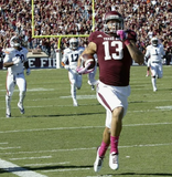 Mike Evans Signed Texas A & M Aggies 35"x43" Framed Home Jersey (Beckett) W.R.