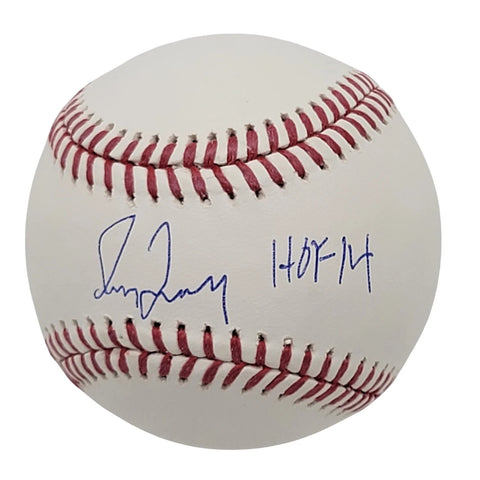 Greg Maddux Signed Atlanta Braves Cubs OML Baseball W/HOF 14 Beckett Witnessed