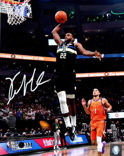 Milw Bucks 2021 NBA Champ KHRIS MIDDLETON Signed 8x10 Photo #2 AUTO