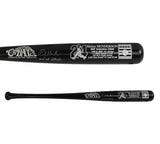 Rickey Henderson Signed Cooperstown Hall of Fame Black MLB Bat - "Man of Steel"