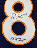 Rod Smith "2x SB Champs" Signed Denver Broncos Home Blue Jersey (JSA COA)