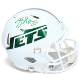Breece Hall Autographed Jets 2026 Alternate Speed Authentic Helmet Beckett