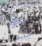 Chuck Bednarik Eagles "Knock Out" Signed 11x14 B/W Photo Framed PSA/DNA 194420