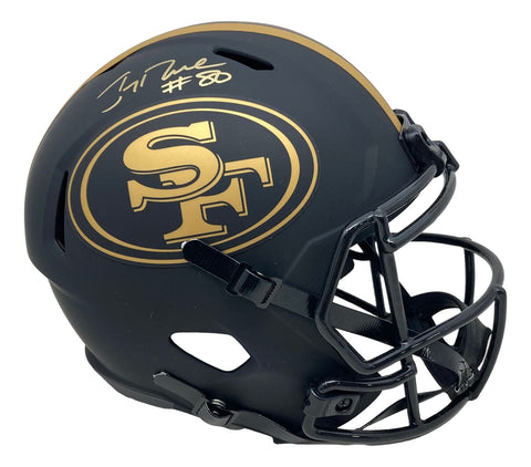 Jerry Rice Signed SF 49ers Full Size Eclipse Replica Speed Helmet Fanatics