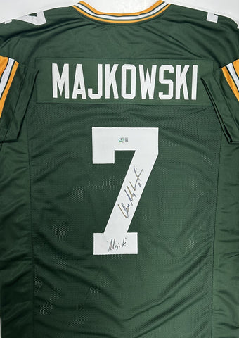 Packers DON MAJKOWSKI Signed Custom Replica Green Jersey AUTO w/ "Majik" - BAS