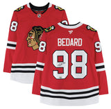 Connor Bedard Autographed Blackhawks Authentic Premium Red Jersey Fanatics