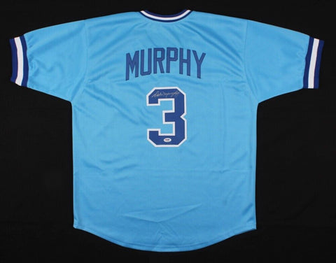 Dale Murphy Signed Atlanta Braves Powder Blue Jersey (PSA COA) 2xNL MVP OF