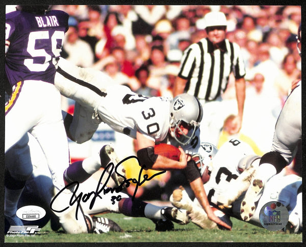 Mark van Eaghen Signed/Autographed 8x10 Photo Oakland Raiders JSA 196659