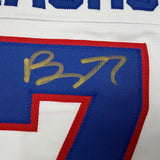 Framed Signed Brady Tkachuk 35x39 USA 2026 Olympics White Jersey JSA COA