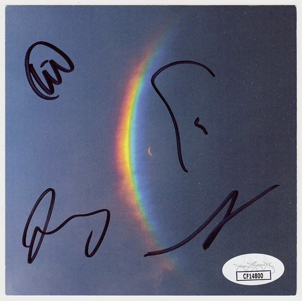 Coldplay Band Signed 'Moon Music' 5x5 CD Insert Card (4 - Signatures) (JSA Holo)