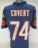 Jim Covert Signed Chicago Bears Jersey Inscribd "HOF 20" (Prova Holo) 1985 SB XX
