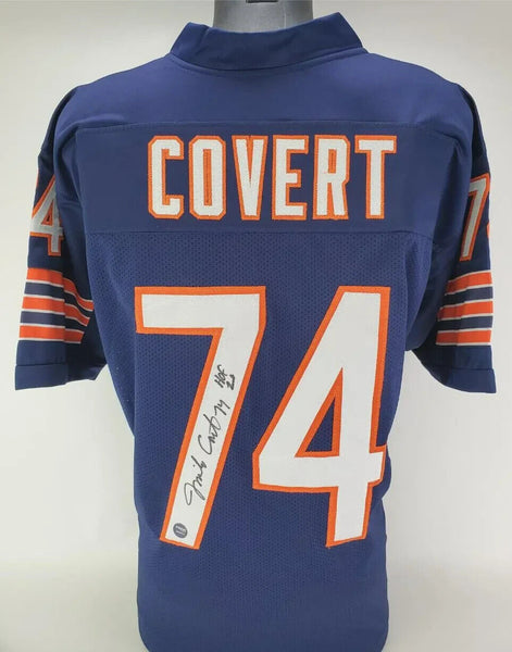 Jim Covert Signed Chicago Bears Jersey Inscribd "HOF 20" (Prova Holo) 1985 SB XX