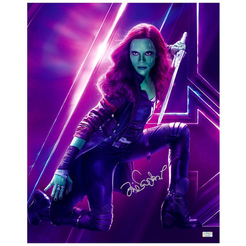 Zoe Saldana Autographed 2018 Avengers Infinity War Gamora 16x20 Photo