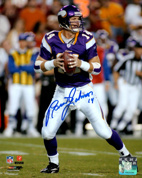 Vikings BRAD JOHNSON #14 Signed 8x10 Photo #1 AUTO - Bucs SB XXXVII Champ