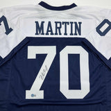Autographed/Signed Zack Martin Dallas Thanksgiving Day Jersey Beckett BAS COA