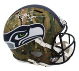 Brian Bosworth Signed Seattle Seahawks Speed Full Size Camo NFL Helmet