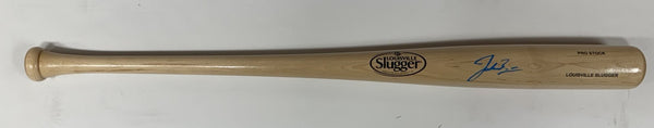 Brewers JACOB MISIOROWSKI Signed Louisville Slugger Blond Bat AUTO - BAS