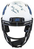 Jaguars (3) Taylor, Brunell & Boselli Signed Lunar F/S Speed Proline Helmet BAS