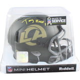 Torry Holt Autographed Los Angeles Rams Mini Helmet 25 STS Beckett WIT 58582