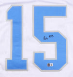 Ennis Rakestraw Jr Signed Detroit Lions White Jersey (Beckett)2024 2nd Rnd Pk DB