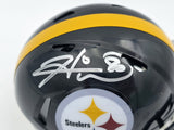 Hines Ward Autographed Steelers Black Speed Mini Helmet Beckett Witness 2W638775
