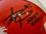 Steve Atwater Autographed /2X SB Inscribed 60s Throwback Mini Helmet JSA COA