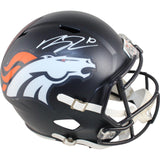 Bo Nix Autographed/Signed Denver Broncos F/S 2024 Helmet Beckett Witness 49646