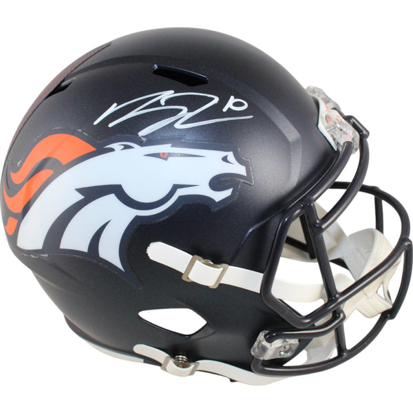 Bo Nix Autographed/Signed Denver Broncos F/S 2024 Helmet Beckett Witness 49646